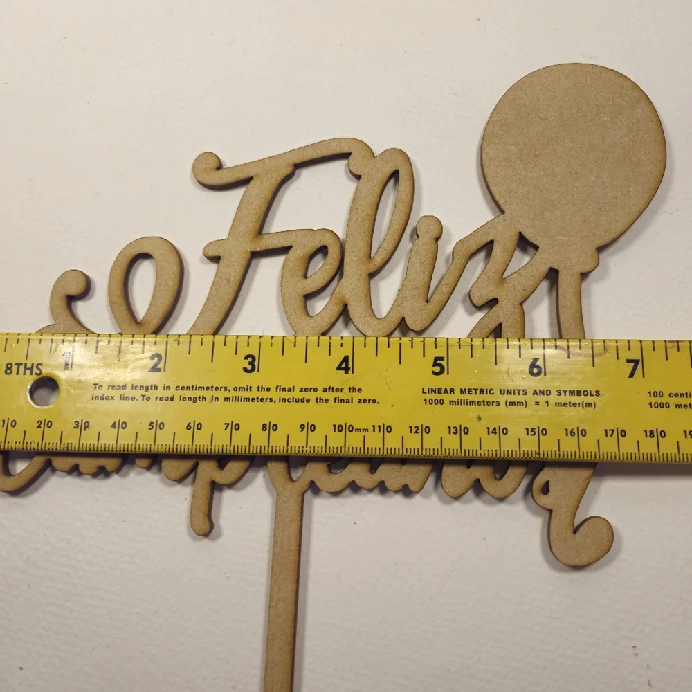 Feliz Cumpleaños Cake Topper - Happy Birthday Cake Topper Spanish